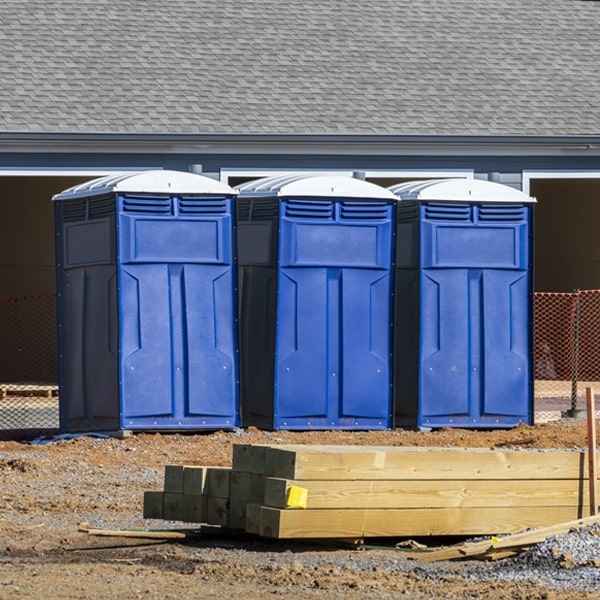 how often are the porta potties cleaned and serviced during a rental period in Attleboro